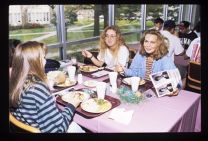 Students enjoying a meal